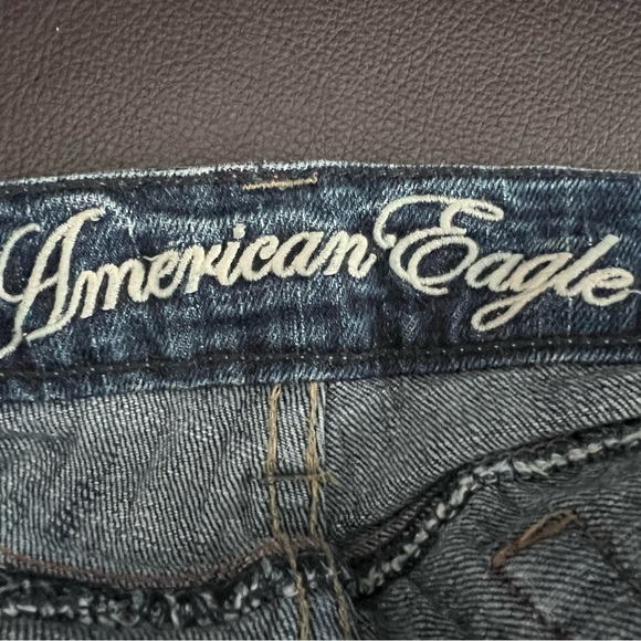 American Eagle distressed, skinny 77, stretch, low rise, jeans size 0 Reg - Picture 8 of 10